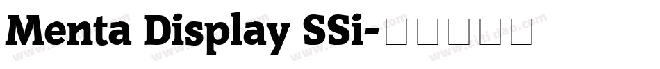 Menta Display SSi字体转换